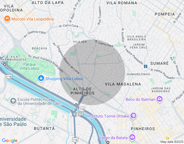 Imóvel no mapa