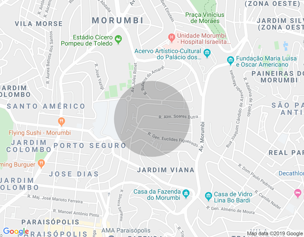 Imóvel no mapa