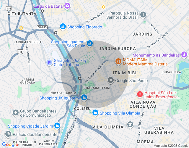 Imóvel no mapa