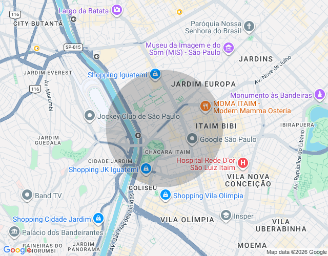 Imóvel no mapa