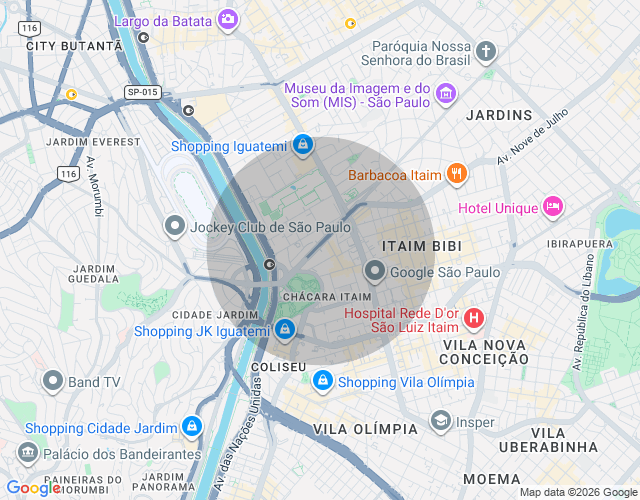 Imóvel no mapa