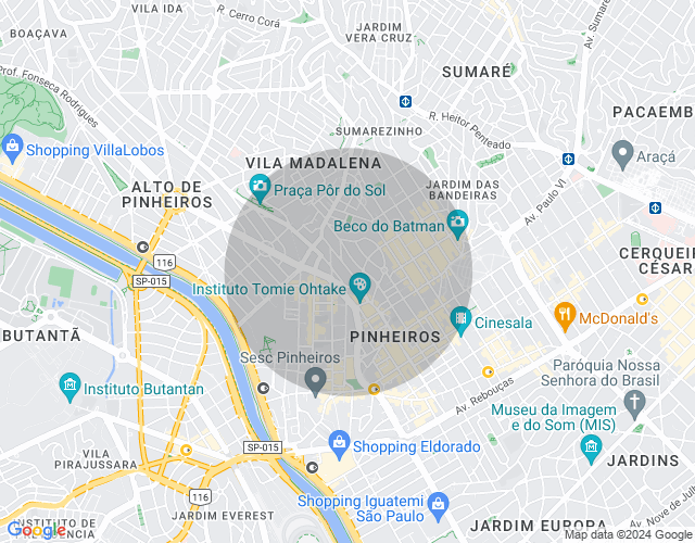 Imóvel no mapa