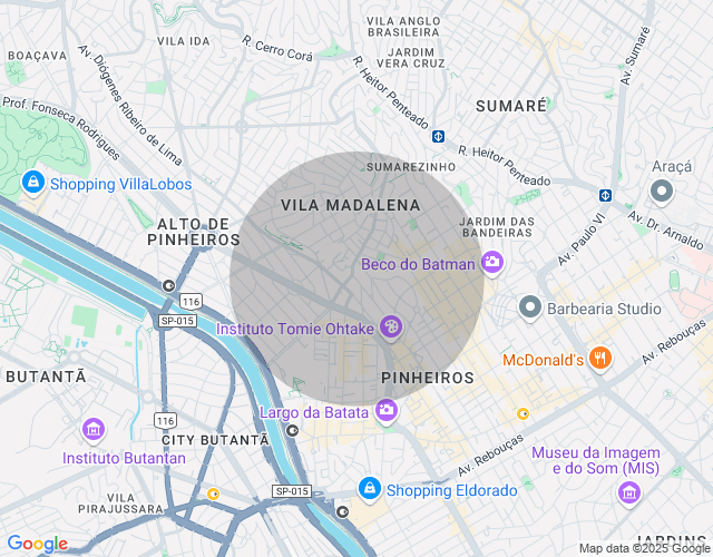 Imóvel no mapa