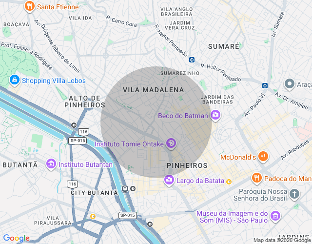 Imóvel no mapa