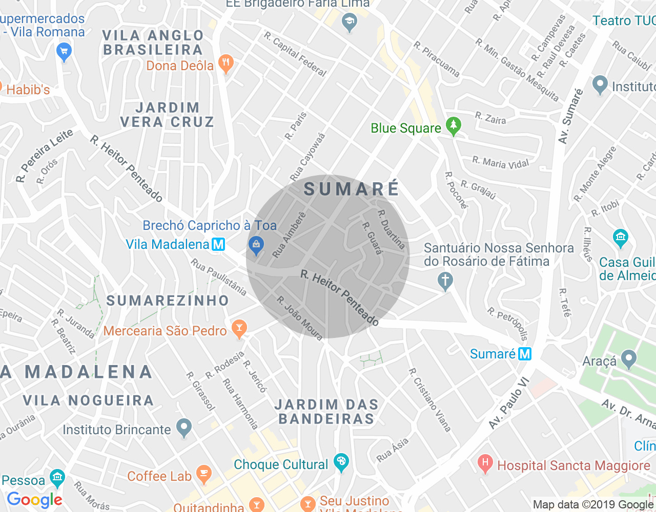 Imóvel no mapa