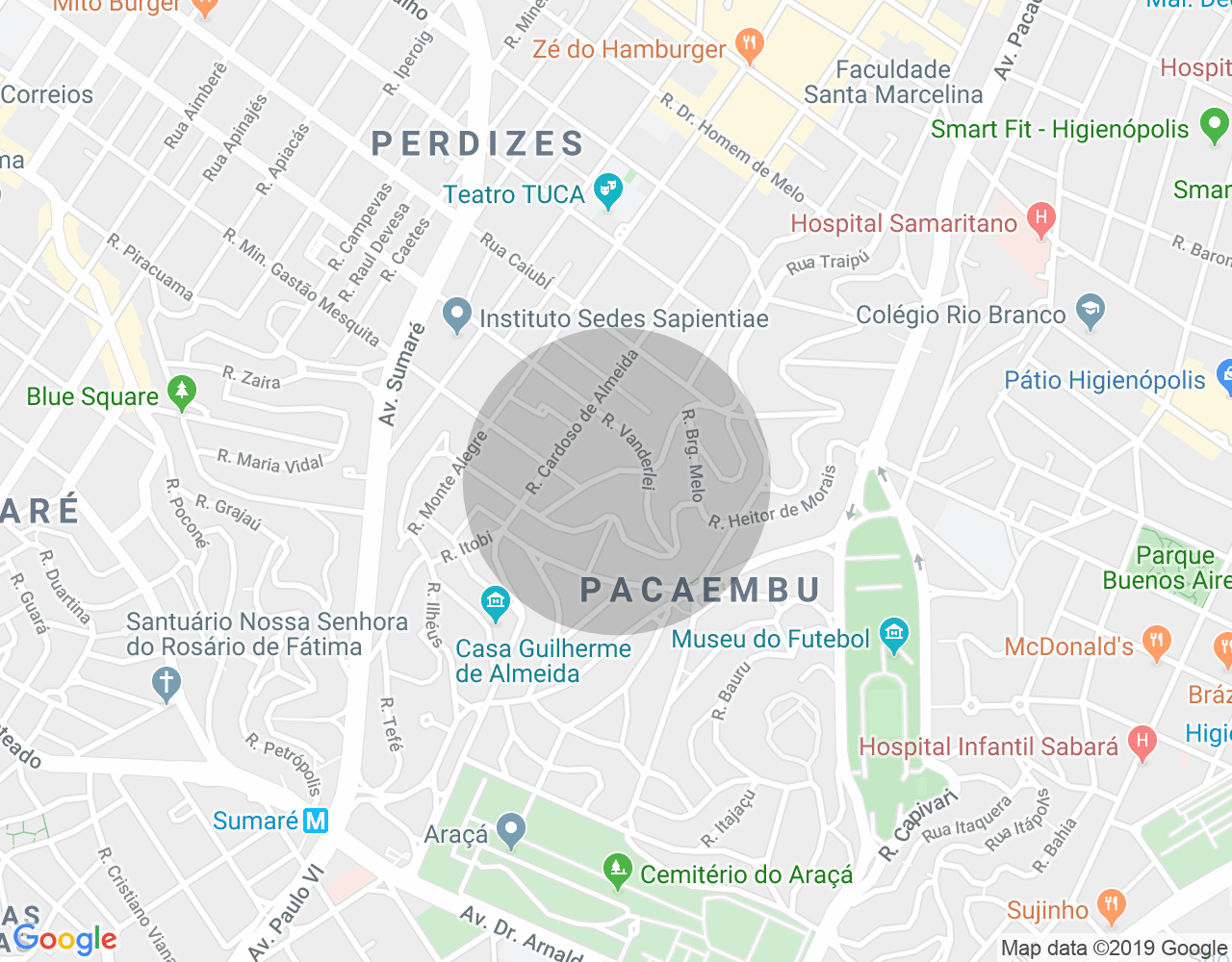 Imóvel no mapa