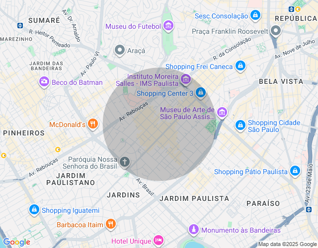 Imóvel no mapa