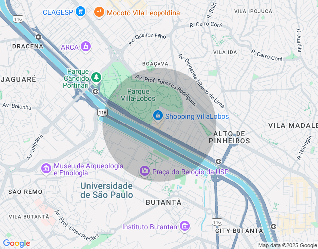 Imóvel no mapa