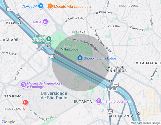 Imóvel no mapa