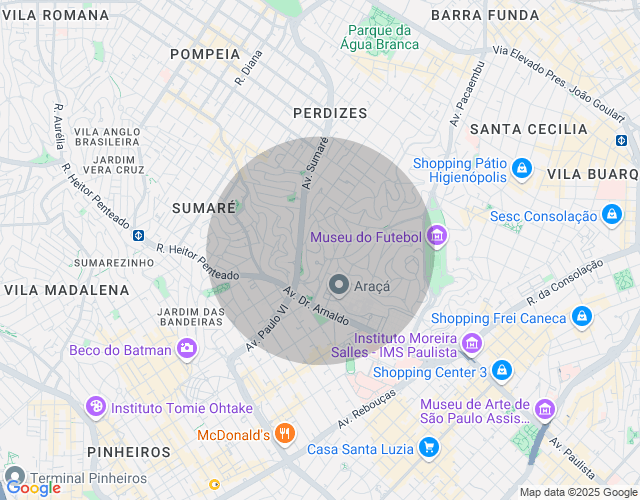 Imóvel no mapa