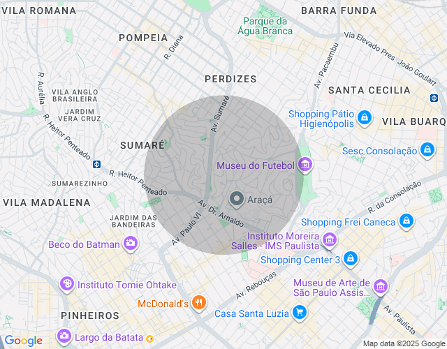 Imóvel no mapa