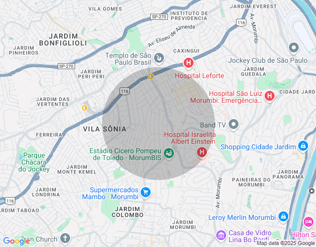 Imóvel no mapa