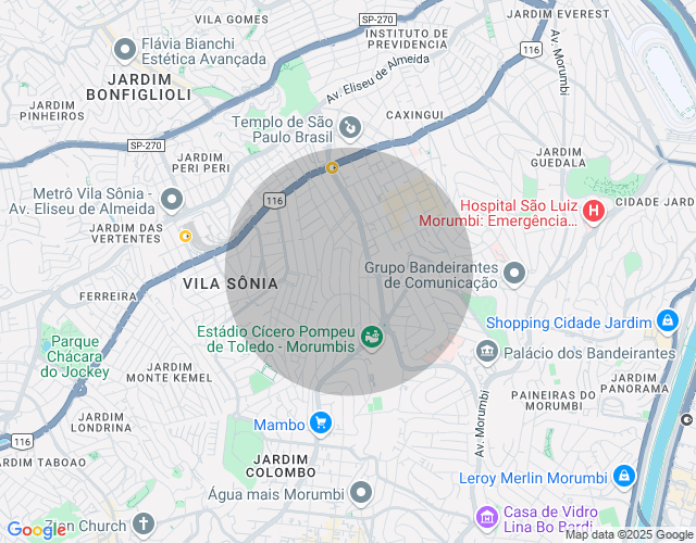 Imóvel no mapa