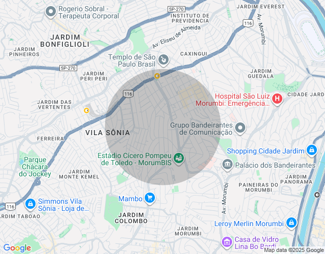 Imóvel no mapa