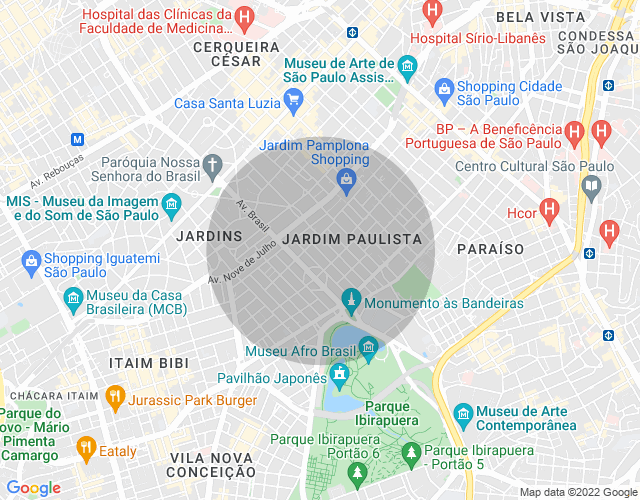Imóvel no mapa