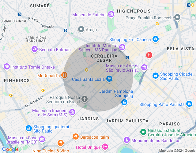 Imóvel no mapa