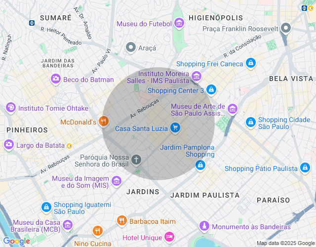 Imóvel no mapa