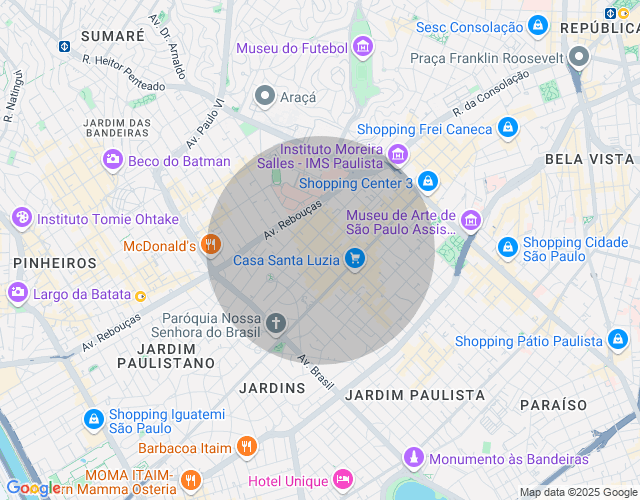 Imóvel no mapa