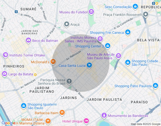 Imóvel no mapa