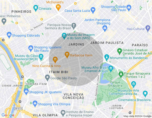 Imóvel no mapa