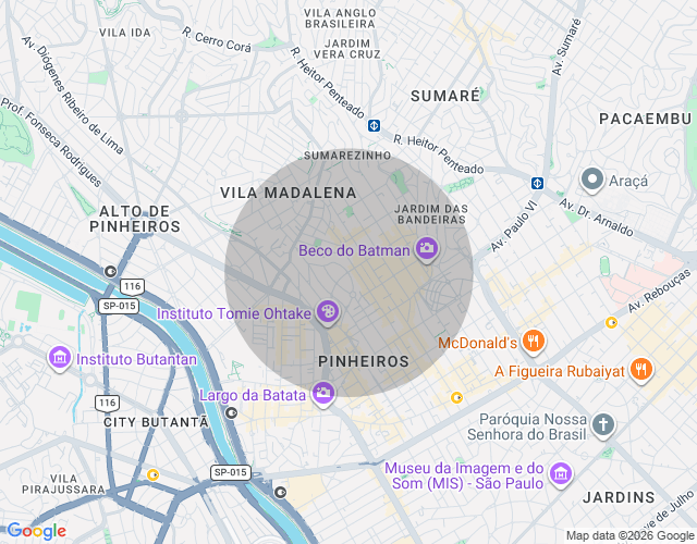 Imóvel no mapa