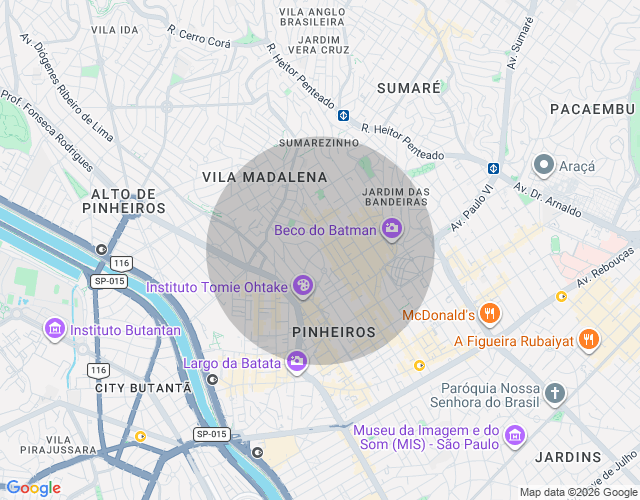 Imóvel no mapa