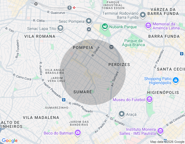 Imóvel no mapa