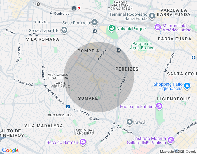 Imóvel no mapa