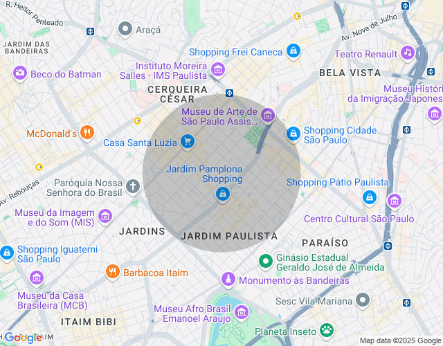 Imóvel no mapa