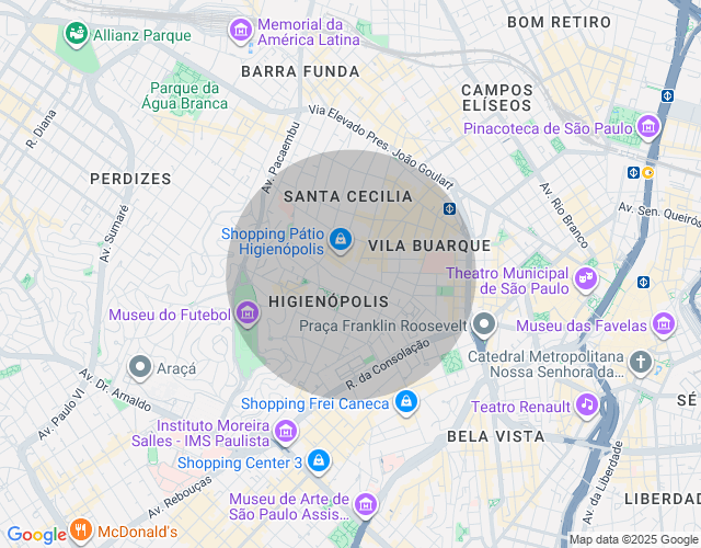 Imóvel no mapa