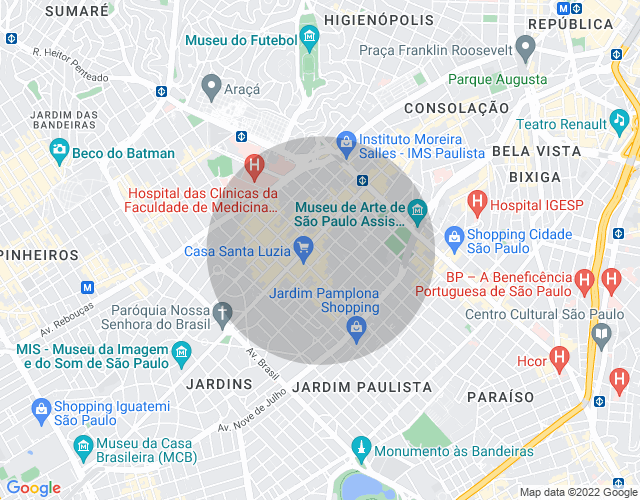 Imóvel no mapa