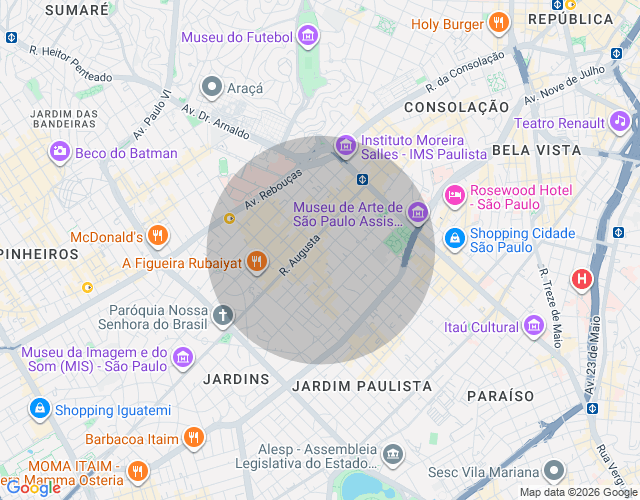 Imóvel no mapa