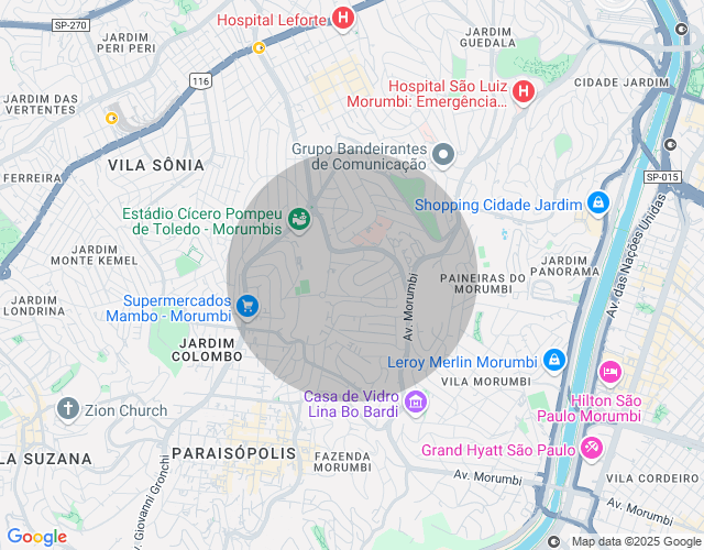 Imóvel no mapa