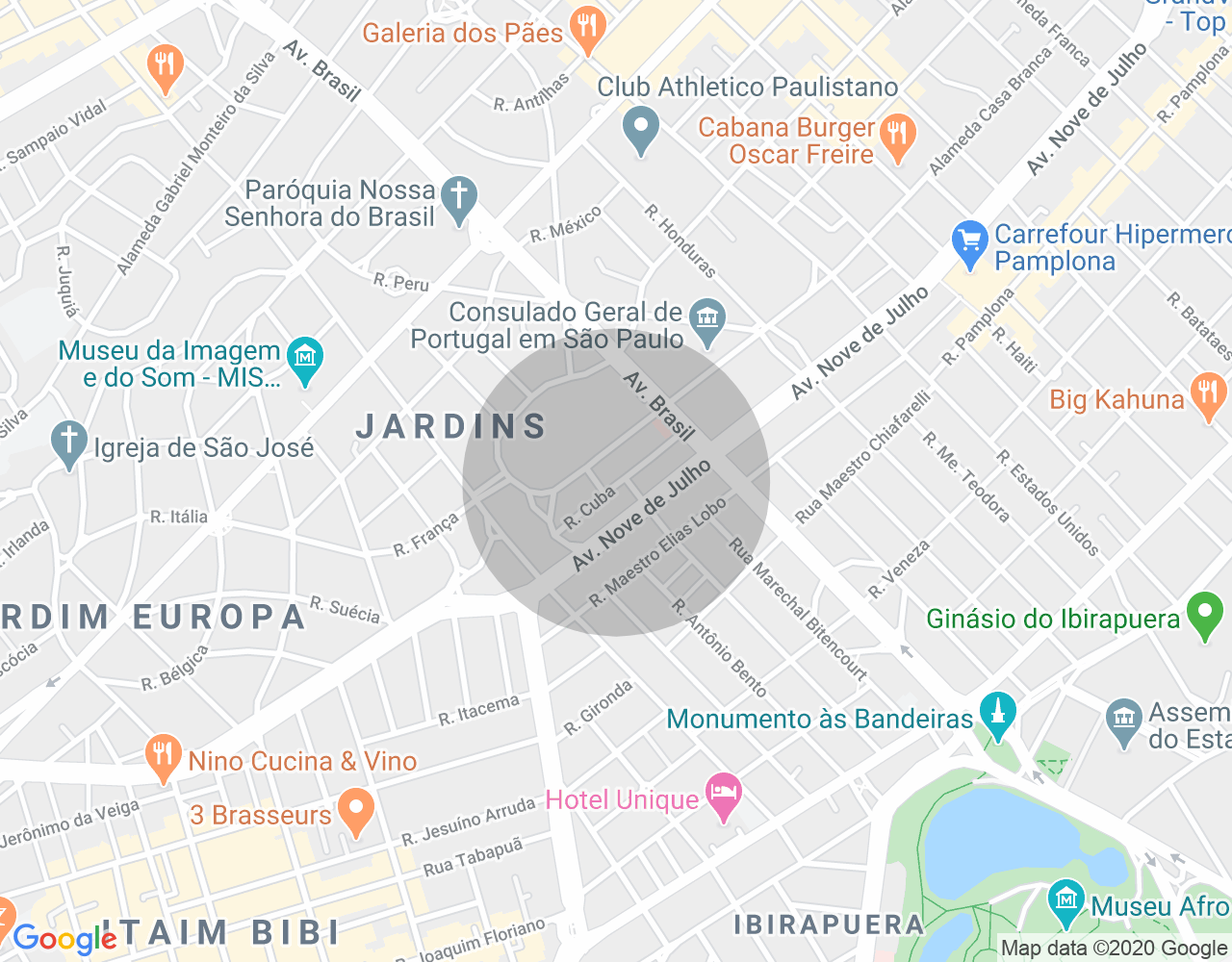 Imóvel no mapa