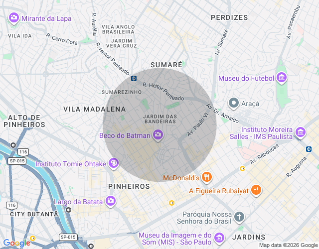 Imóvel no mapa