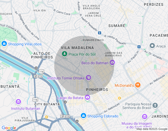 Imóvel no mapa
