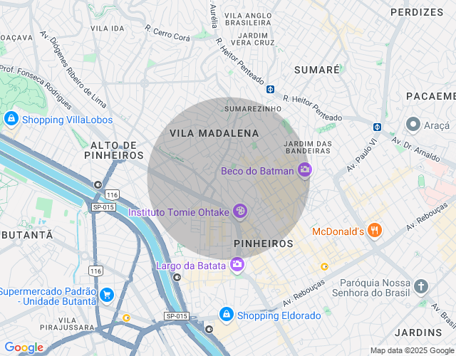 Imóvel no mapa
