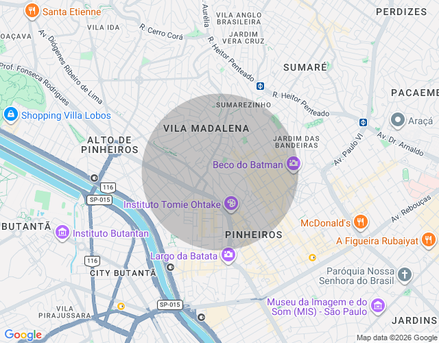 Imóvel no mapa