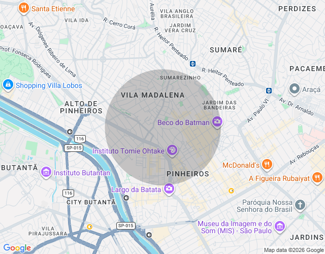 Imóvel no mapa