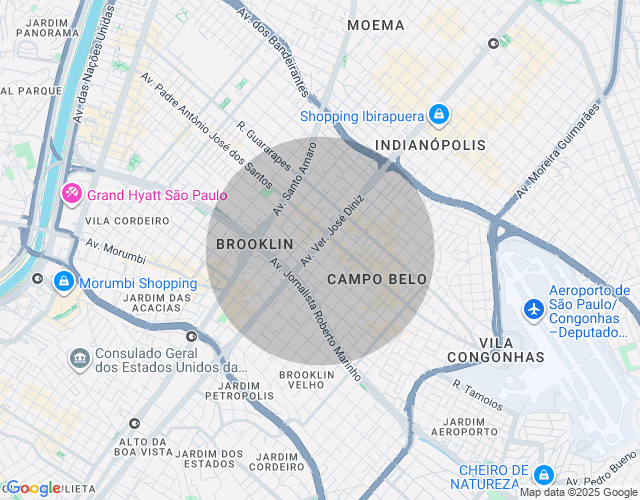 Imóvel no mapa