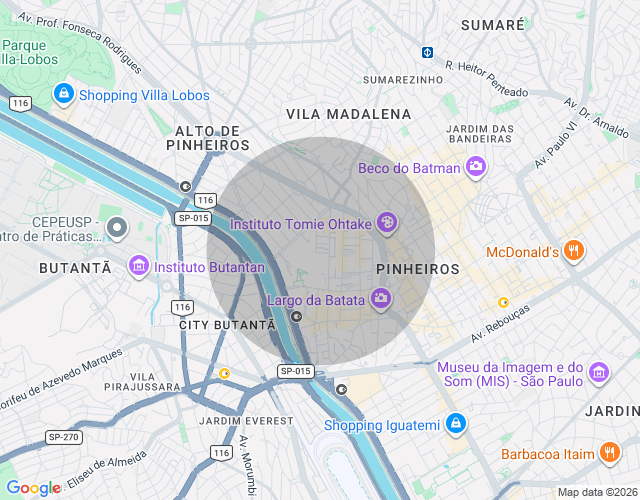 Imóvel no mapa