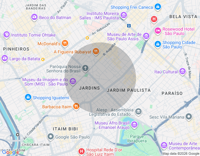 Imóvel no mapa