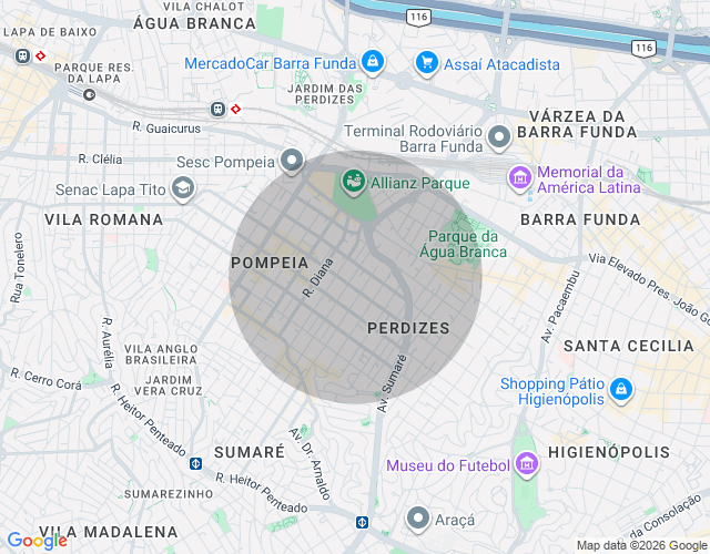 Imóvel no mapa