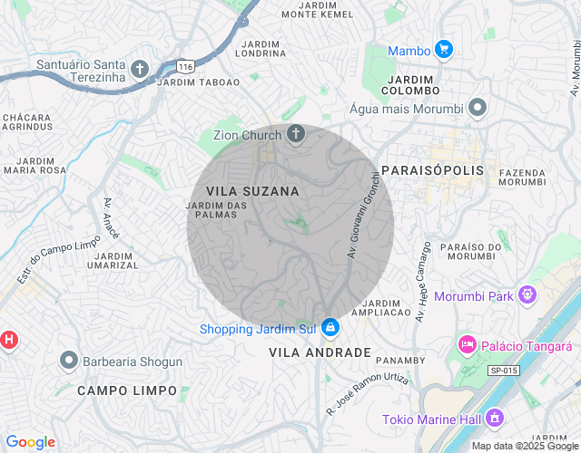Imóvel no mapa