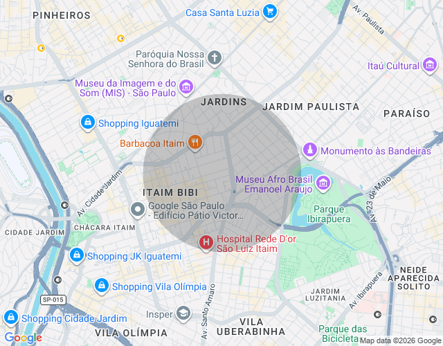 Imóvel no mapa