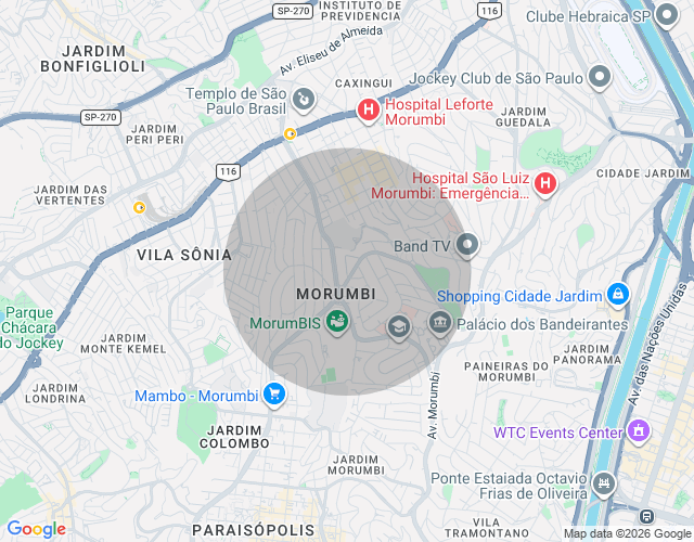 Imóvel no mapa