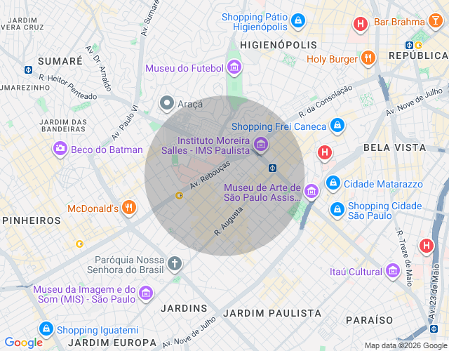 Imóvel no mapa