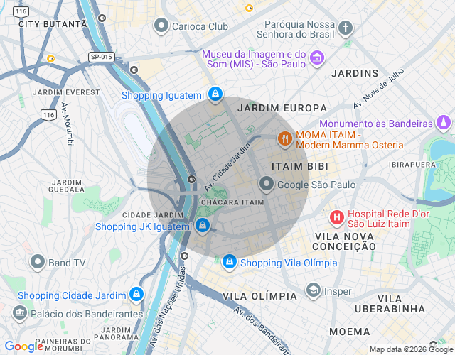 Imóvel no mapa