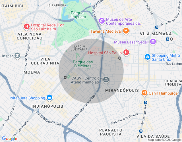 Imóvel no mapa