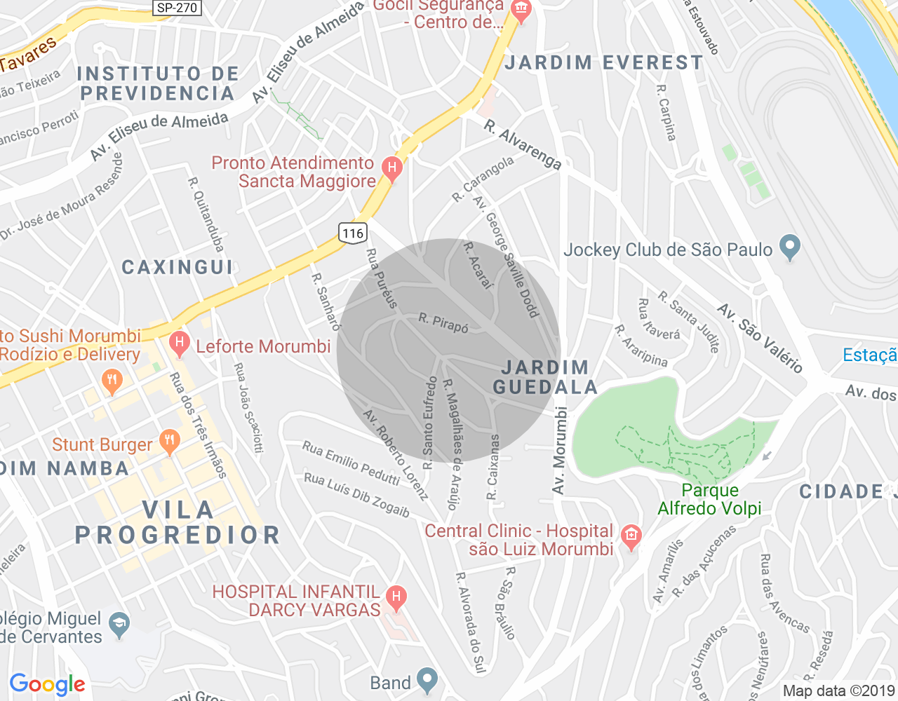 Imóvel no mapa
